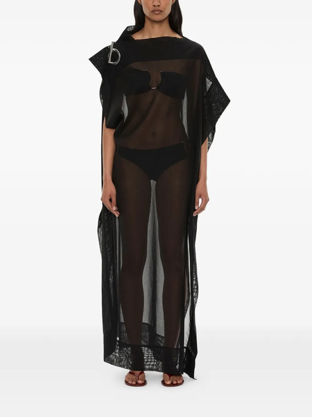  Christopher Esber Vestido Largo Anchor - Negro 