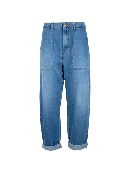  Cigala's Vaqueros Baggy Fatigue Con Bolsillo De Parche - Azul 