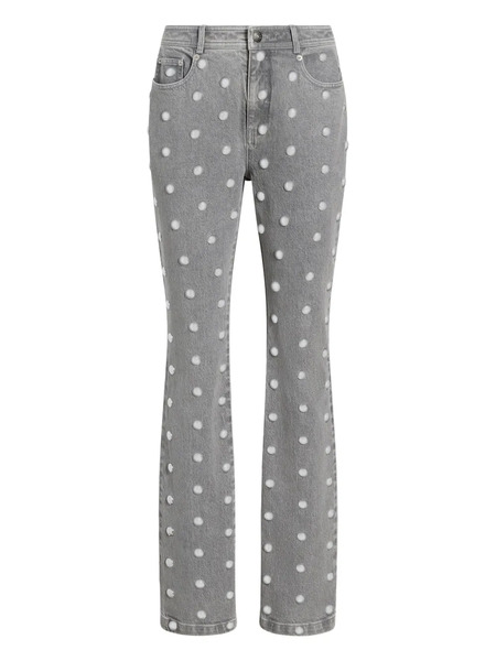  Cinq A Sept Vaqueros Sammy Con Apliques - Gris 