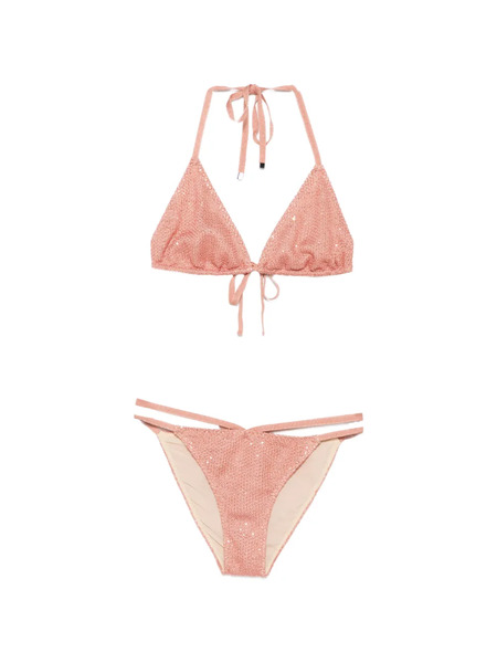  Circus Hotel Bikini Con Apliques - Rosa 