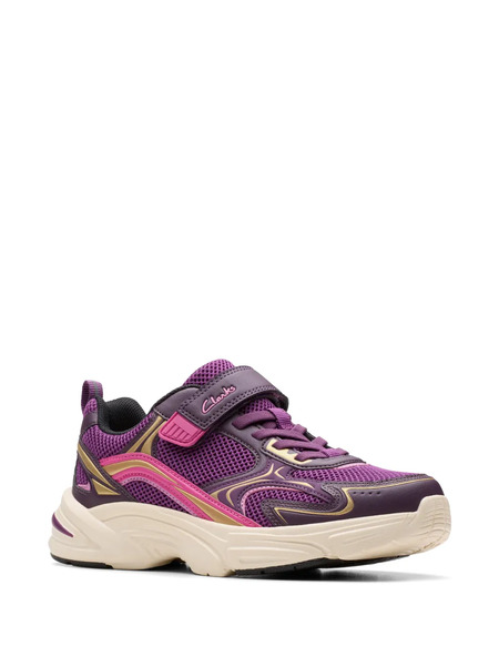  Clarks Kids Zapatillas Crafton Move Con Cierre Autoadherente - Morado 