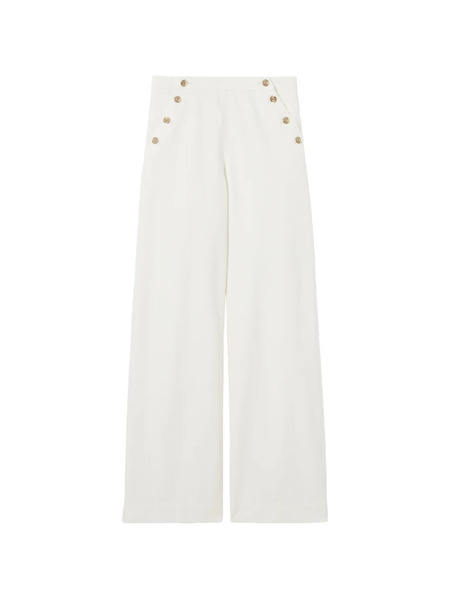  Claudie Pierlot Vaqueros Rectos Con Botones - Blanco 