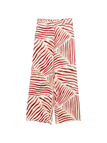  Clips Pantalones Palazzo Con Estampado Abstracto - Neutro 