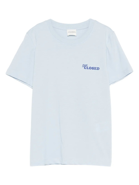  Closed Camiseta Con Logo Estampado - Azul 