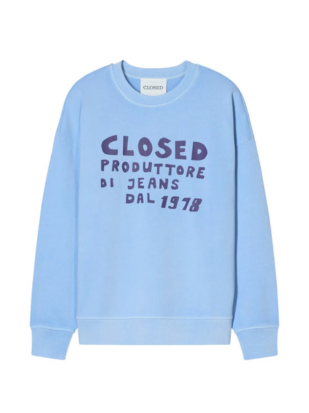  Closed Sudadera Holgada Con Cuello Redondo - Azul 