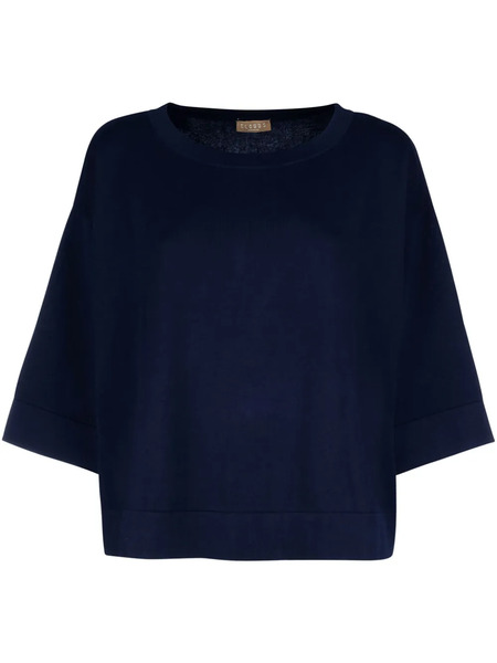  Clouds Camiseta Oversize - Azul 
