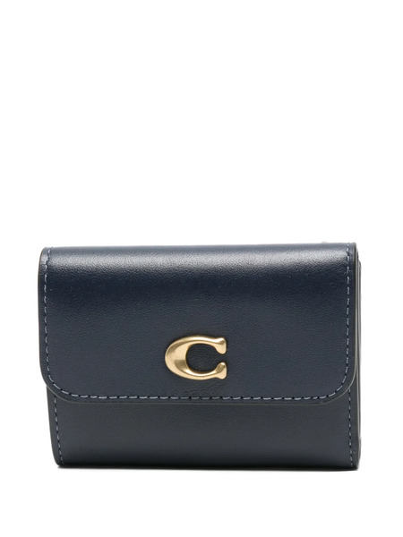  Coach Cartera Con Placa Del Logo - Azul 