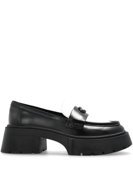  Coach Mocasines Leah Con Plataforma - Negro 