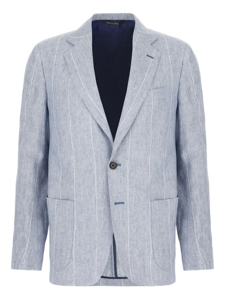  Colamarino Blazer De Lino - Azul 