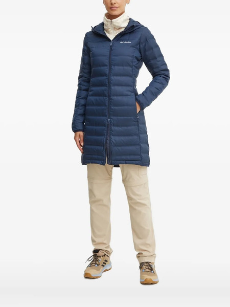  Columbia Plumífero Con Capucha - Azul 