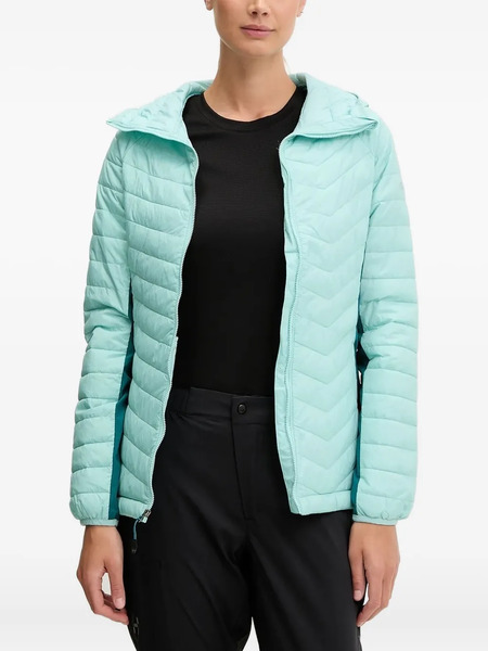  Columbia Plumífero Con Capucha - Azul 