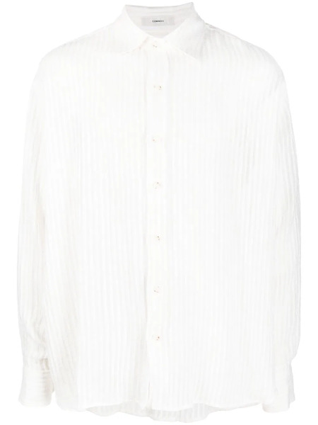  Commas Camisa A Rayas Verticales - Blanco 