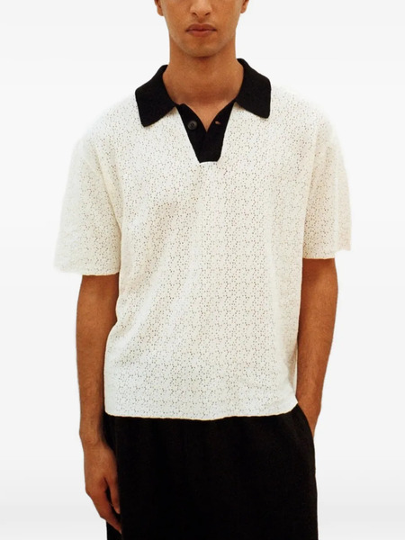  Commas Camiseta Con Cuello En Contraste - Neutro 