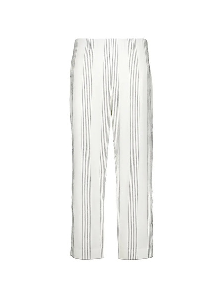  Commas Pantalones A Rayas - Blanco 