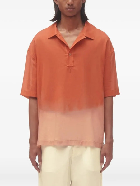  Commas Polo Con Efecto Sombreado - Naranja 