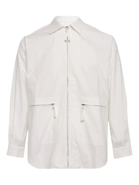  Comme Des Garçons Homme Camisa Con Bolsillos Con Cremallera - Blanco 