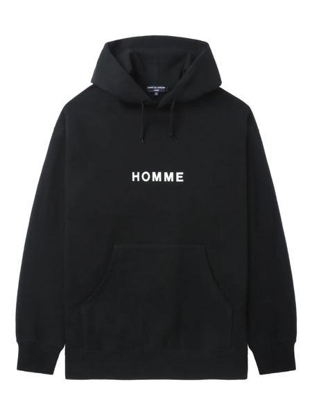  Comme Des Garçons Homme Sudadera Con Capucha Y Logo - Negro 