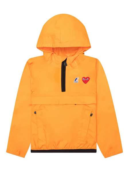  Comme Des Garçons Play Kids Chaqueta Con Media Cremallera De Comme Des Garçons Play Kids X K-way - Naranja 