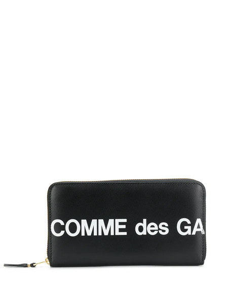  Comme Des Garçons Wallet Cartera Rectangular Con Cremallera - Negro 
