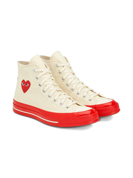  Comme Des Garçons Zapatillas Altas Con Logo De Corazón - Neutro 