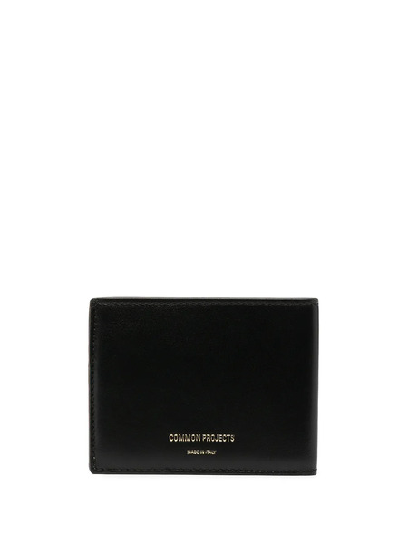  Common Projects Cartera Plegable Con Sello Del Logo - Negro 