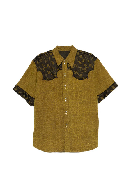  Communs Camisa Con Canesú Floral - Verde 