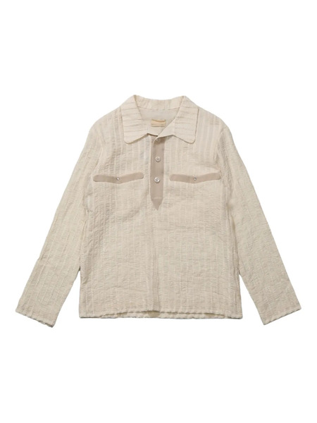  Communs Textured Two-pocket Shirt - Neutro 
