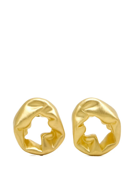  Completedworks Pendientes Hollow Con Efecto Forjado - Dorado 