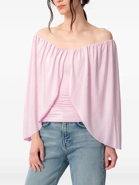  Concepto Rosea Off-shoulder Draped Top - Rosa 