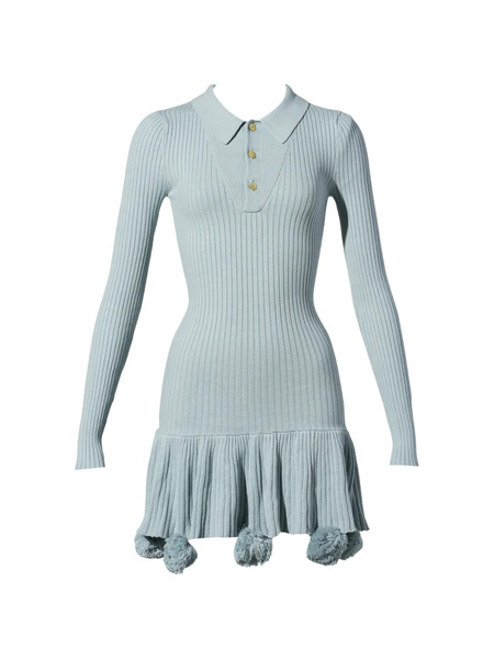  Conner Ives Vestido Con Pompón - Azul 