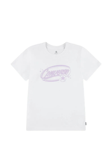  Converse Kids Camiseta Puff Wordmark - Blanco 