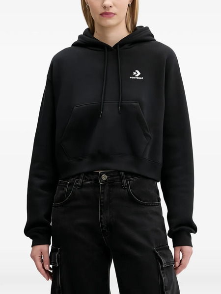 Converse Sudadera Corta Star Con Capucha - Negro 