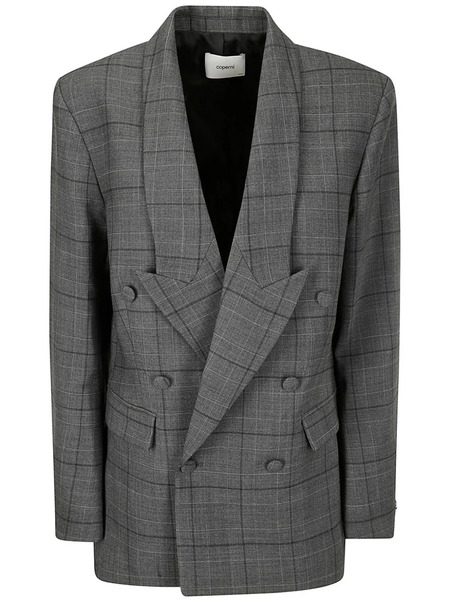  Coperni Blazer A Cuadros - Gris 