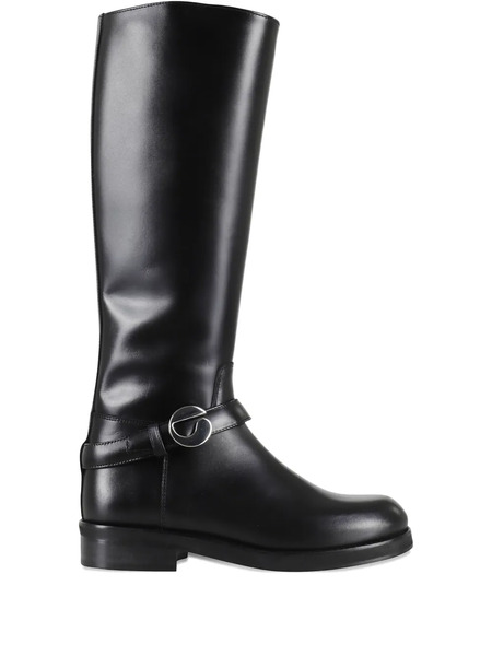 Coperni Botas Altas Cavalier De Piel - Negro 