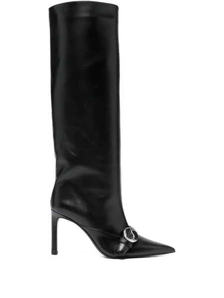 Coperni Botas Altas Con Puntera En Punta - Negro 