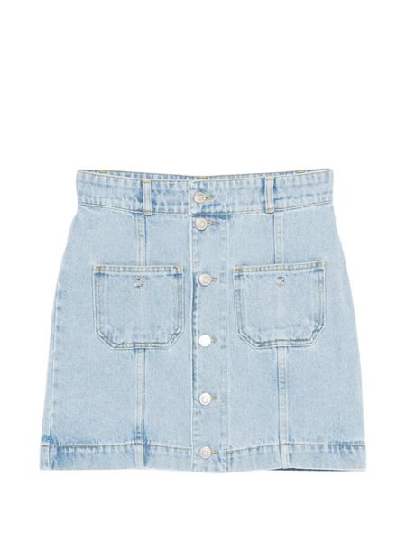  Coperni Minifalda Vaquera Con Bolsillo - Azul 