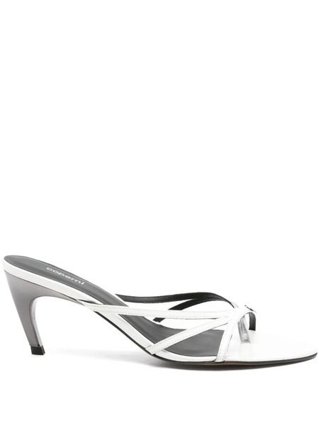  Coperni Mules Con Tacón De 75 Mm - Blanco 