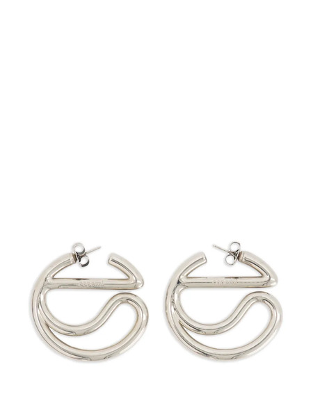 Coperni Pendientes De Aro Con Logo C - Plateado 