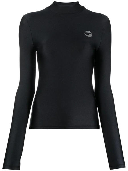  Coperni Top Con Cuello Alto - Negro 