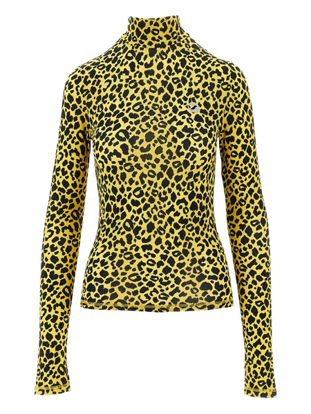  Coperni Top Con Estampado De Leopardo - Amarillo 
