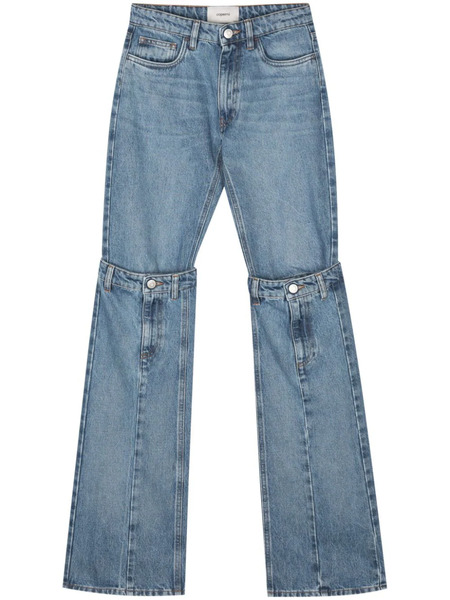  Coperni Vaqueros Anchos De Talle Medio - Azul 