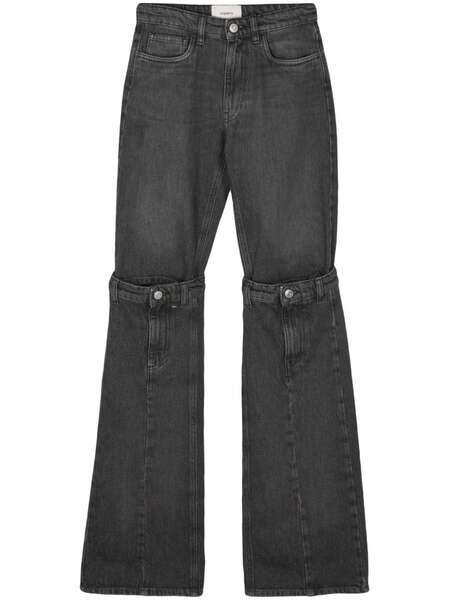  Coperni Vaqueros Anchos De Talle Medio - Negro 