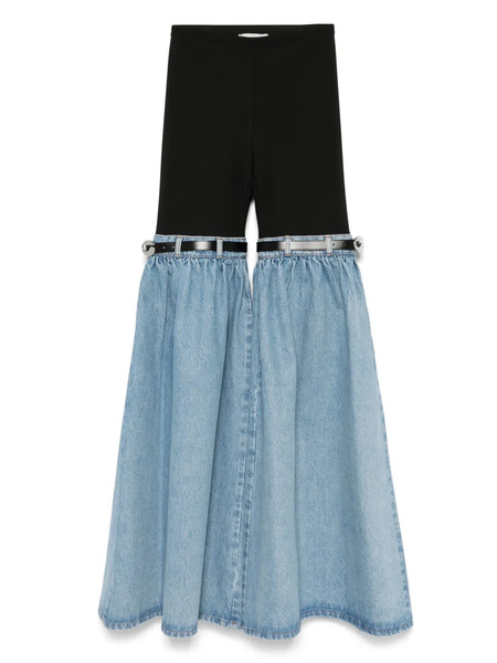  Coperni Vaqueros Con Diseño Híbrido - Negro 