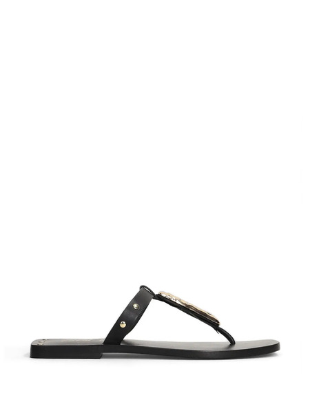  Coral Blue Sandalias Con Apliques - Negro 