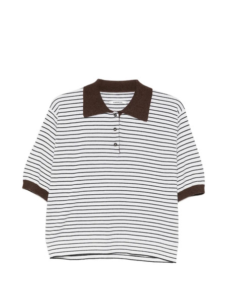  Cordera Polo A Rayas - Blanco 