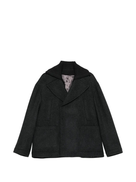 Corneliani Abrigo Con Doble Botonadura - Gris 