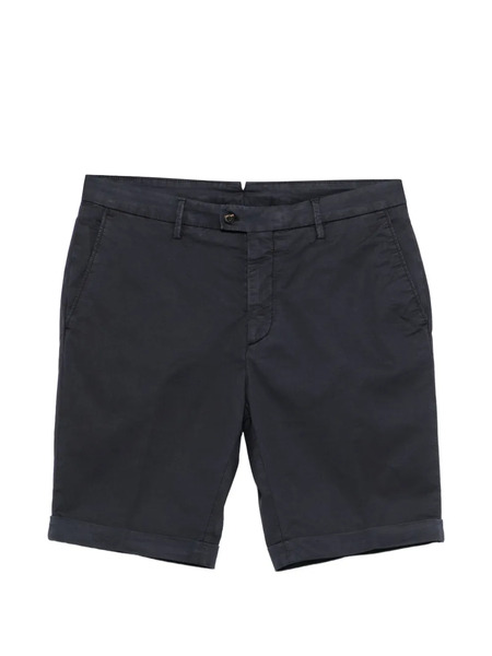  Corneliani Bermudas Con Bajos Ajustados - Azul 