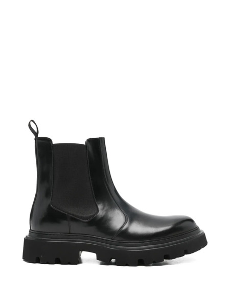  Corneliani Botas Chelsea Con Plataforma - Negro 