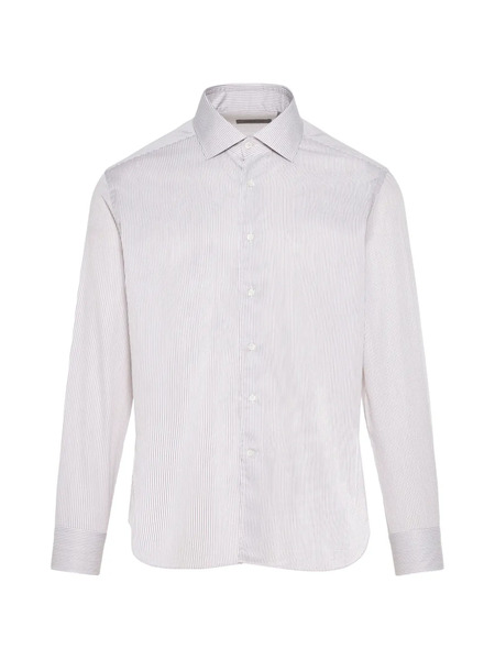  Corneliani Camisa A Rayas - Blanco 