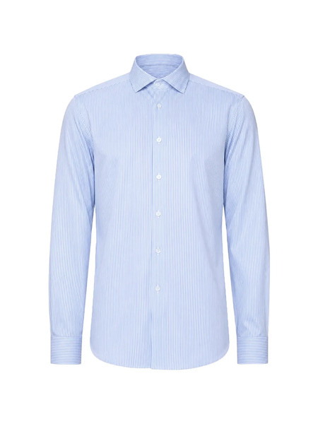  Corneliani Camisa A Rayas - Blanco 